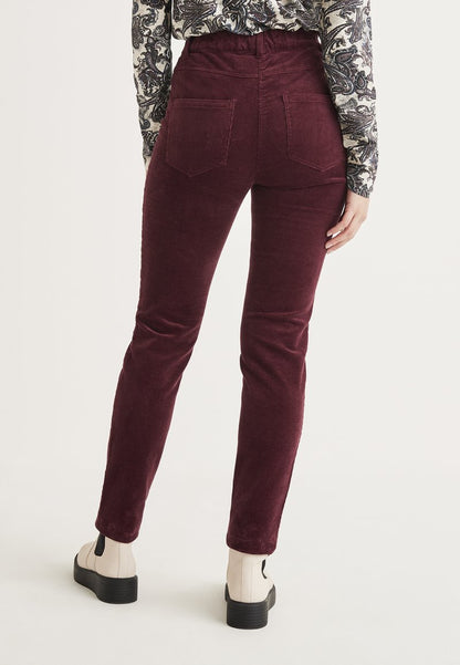  TREGGINGS IN CORDUROY - Stoffhose - Wine Red
