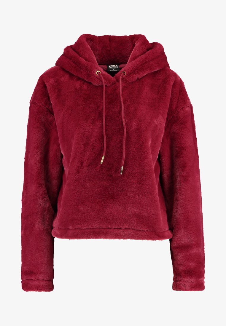 URBAN CLASSICS LADIES SHORT HOODY - Kapuzenpullover - Burgundy