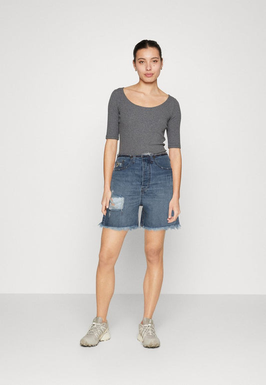 LOIS Jeans DATE - Jeans Shorts - Blue Denim