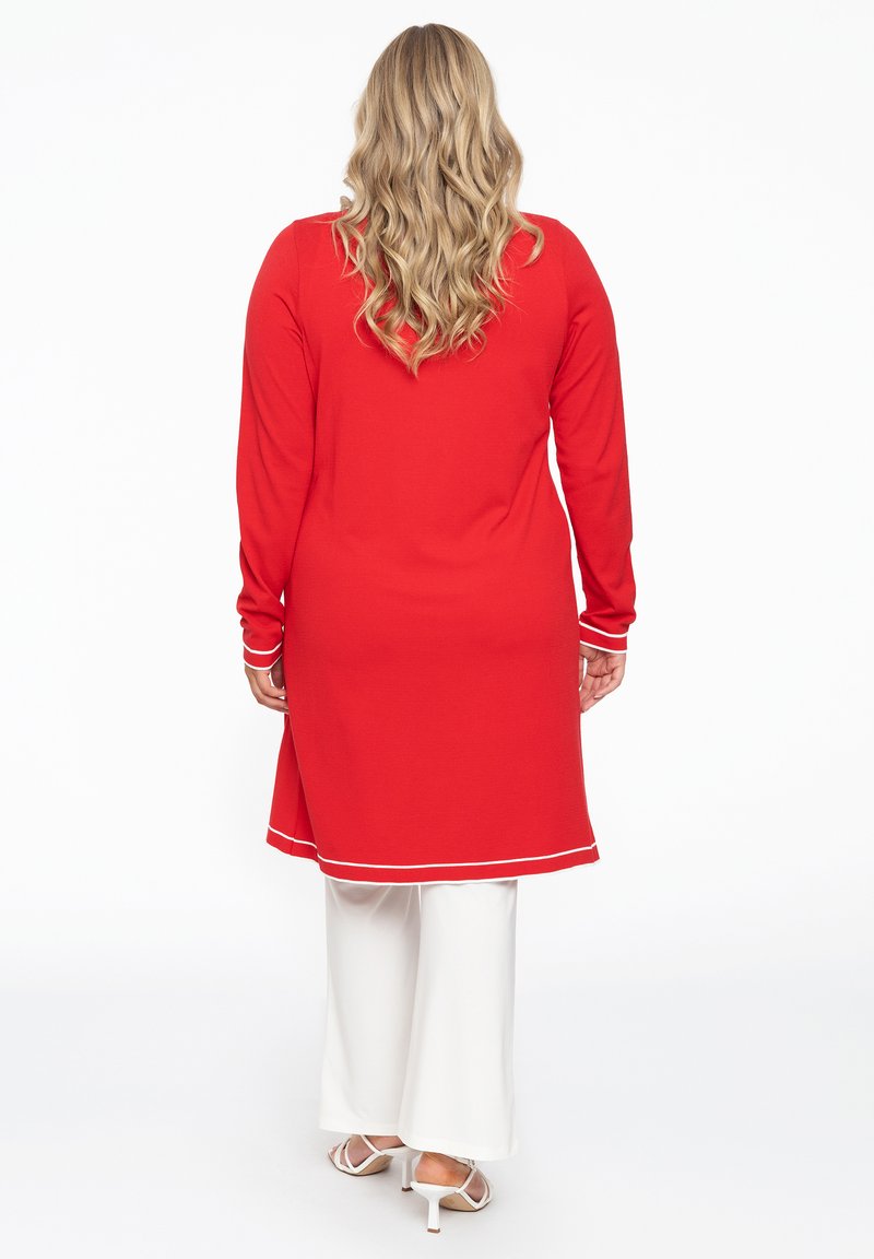  DETAIL POCKETS - Strickjacke - Red