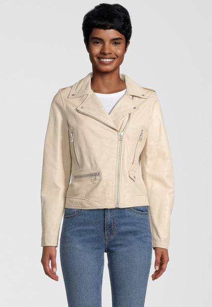 Goosecraft TAYLOR - Lederjacke - White