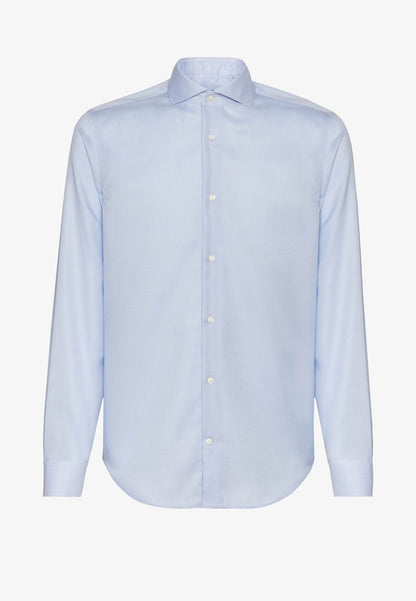  ULTIMATE NON IRON Slim Fit Dobby - Businesshemd - Light Blu