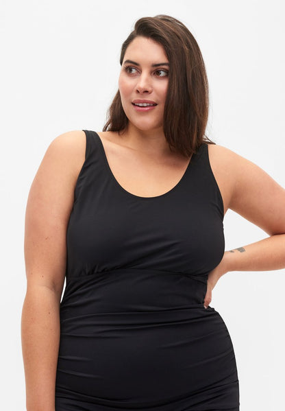 Zizzi WITH LEGS - Badeanzug - Black