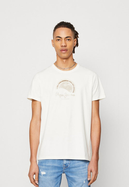 Pepe Jeans RICHMOND - T-Shirt Print - Off White