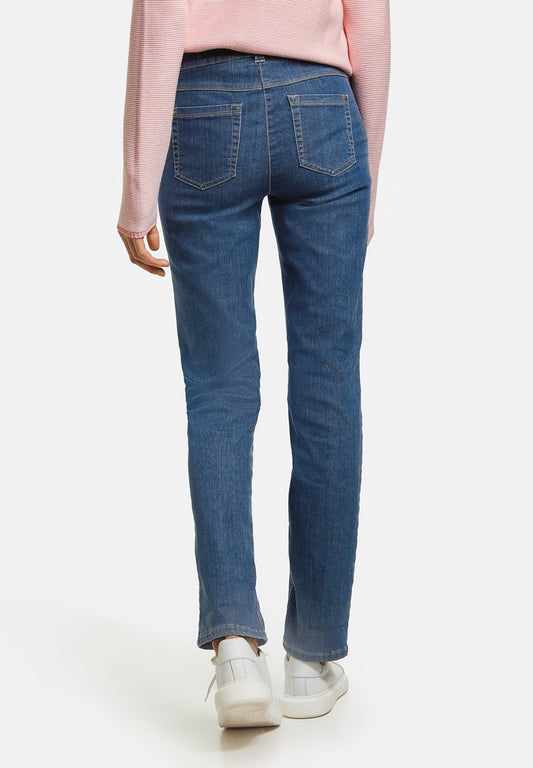 Gerry Weber LANG 5 POCKET BEST4ME - Jeans Slim Fit - Blue