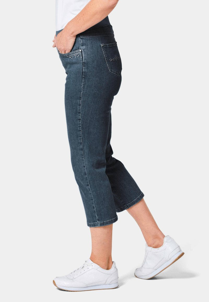 GOLDNER Jeans Skinny Fit - Dunkelblau