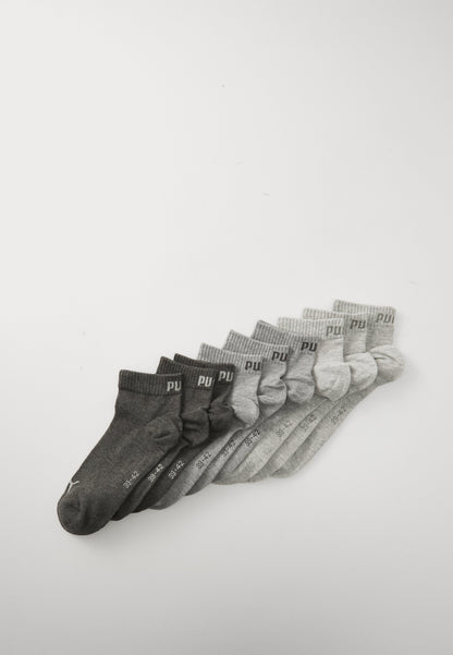 Puma QUARTER PLAIN UNISEX 9 PACK - Sports Socks - Black