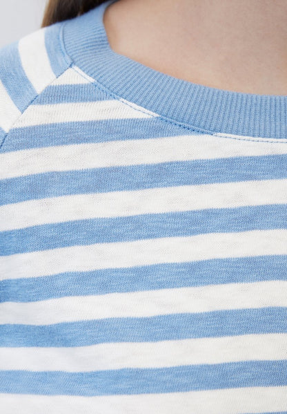 Marc O'Polo DENIM RAGLAN-STREIFEN- REGULAR AUS - Langarmshirt - Multi Soft Sky Blue