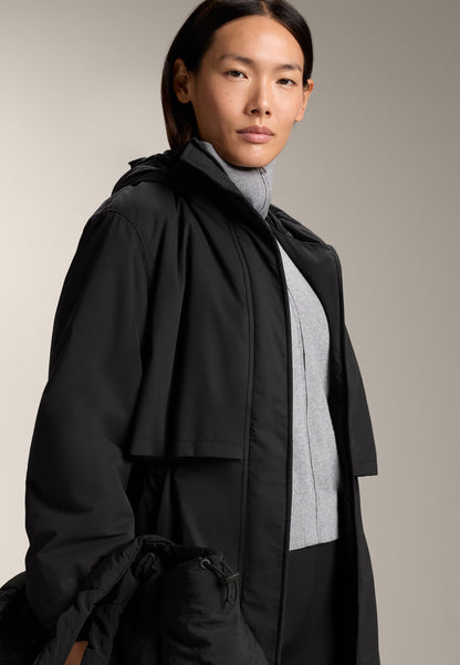 Oysho FELLEX® AEROGEL 10K WATERPROOF LONG PADDED - Waterproof Jacket - Black