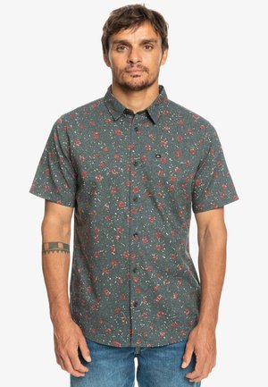 Quiksilver TRACKS - KURZÄRM - Hemd - Midnight Navy Tracks