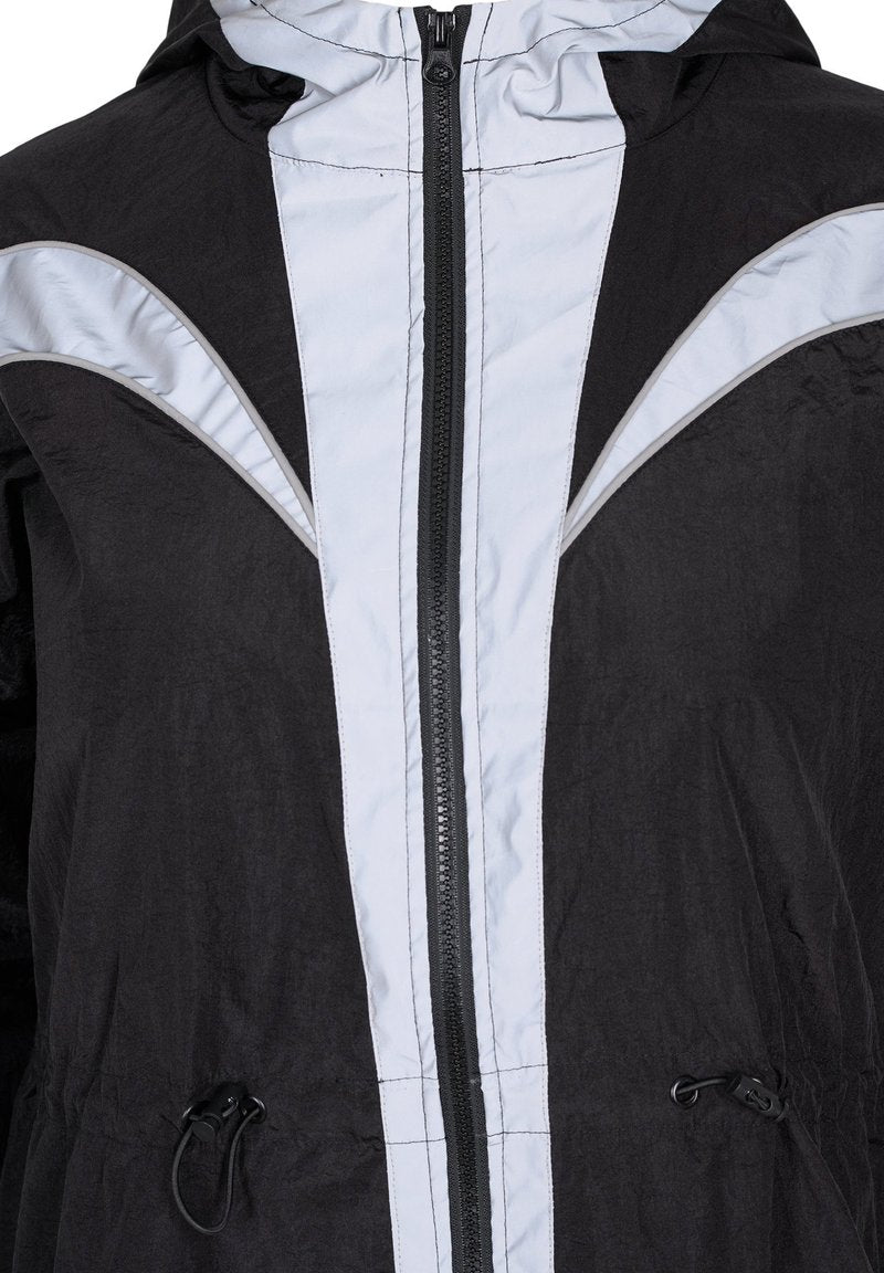  WITH REFLECTIVE DETAILS AND ADJUSTABLE WAIST - Trainingsjacke - Black W Reflex