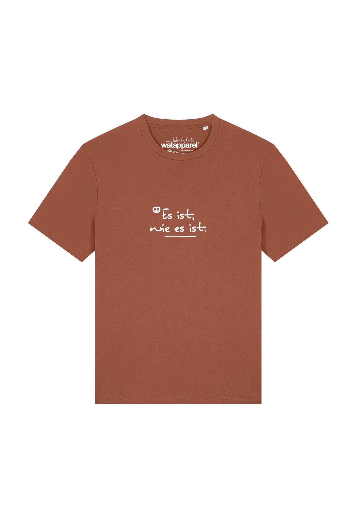  ES IST WIE ES IST - Print T-shirt - Heritage Brown