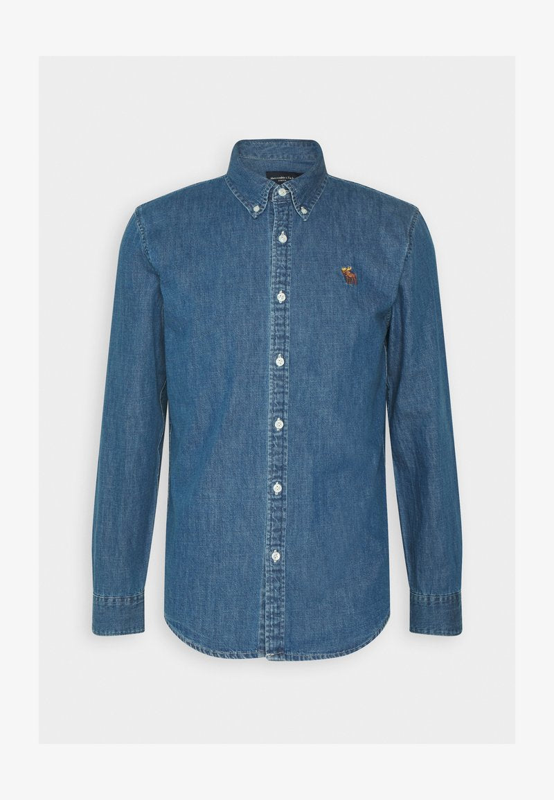Abercrombie & Fitch ICON - Hemd - Blue Denim