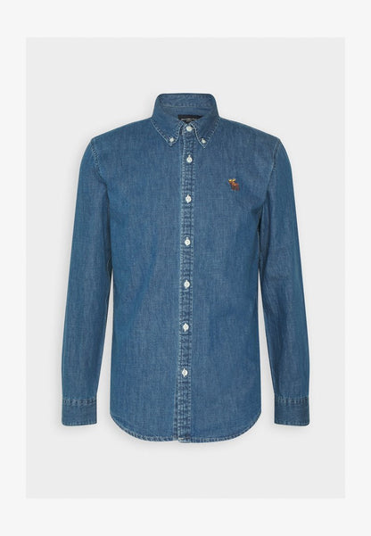 Abercrombie & Fitch ICON - Hemd - Blue Denim