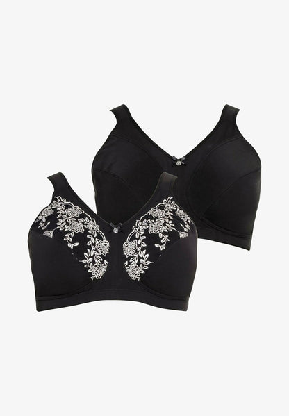 Sheego 2 PACK - Bustier - Schwarz