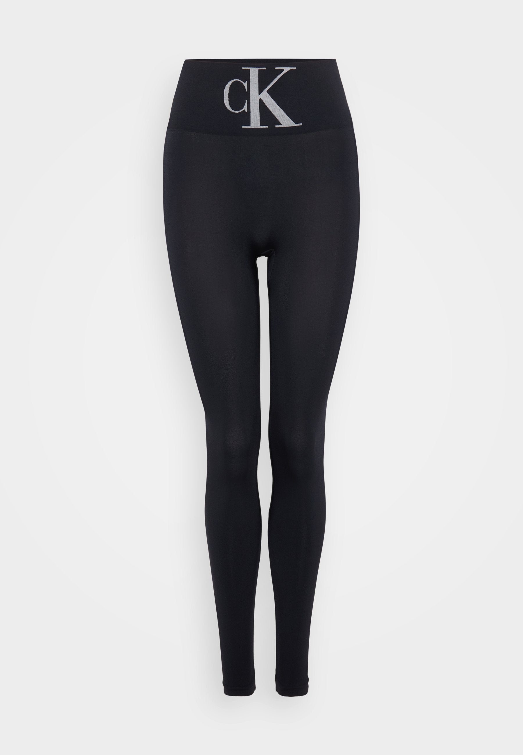 CALVIN KLEIN UNDERWEAR WOMEN HIGH WAIST MONOGRAM - Leggings - Stockings - Black