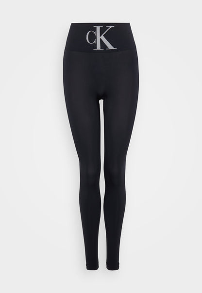 CALVIN KLEIN UNDERWEAR WOMEN HIGH WAIST MONOGRAM - Leggings - Stockings - Black