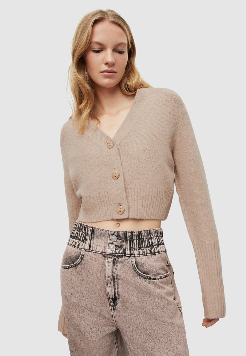 AllSaints WICK CO - Strickjacke - Beige