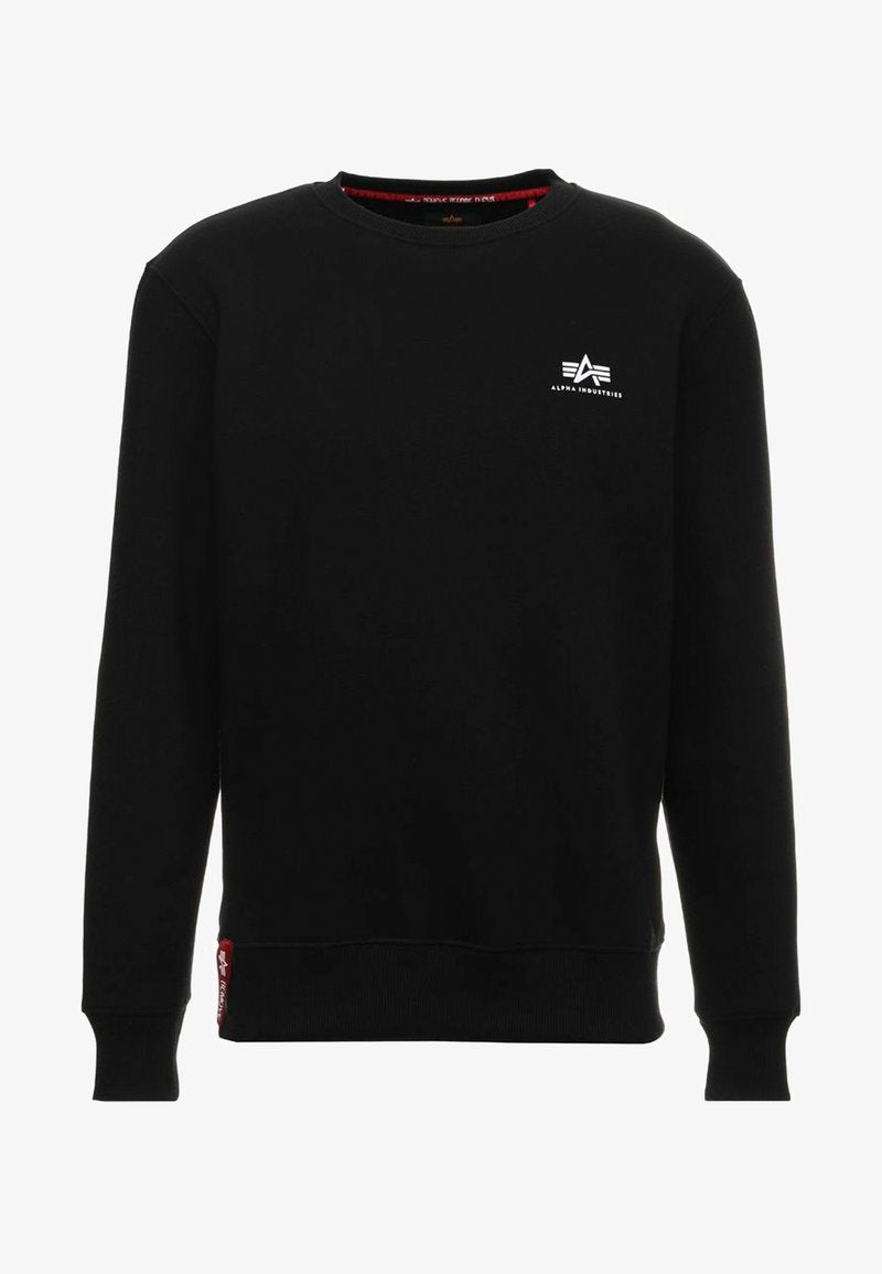 Alpha Industries BASIC SMALL LOGO - Sweatshirt - Black