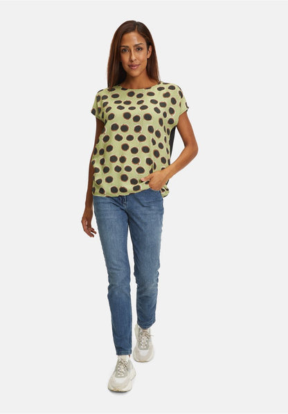 CARTOON MIT RUNDHALSAUSSCHNITT - T-Shirt Print - Grün Schwarz