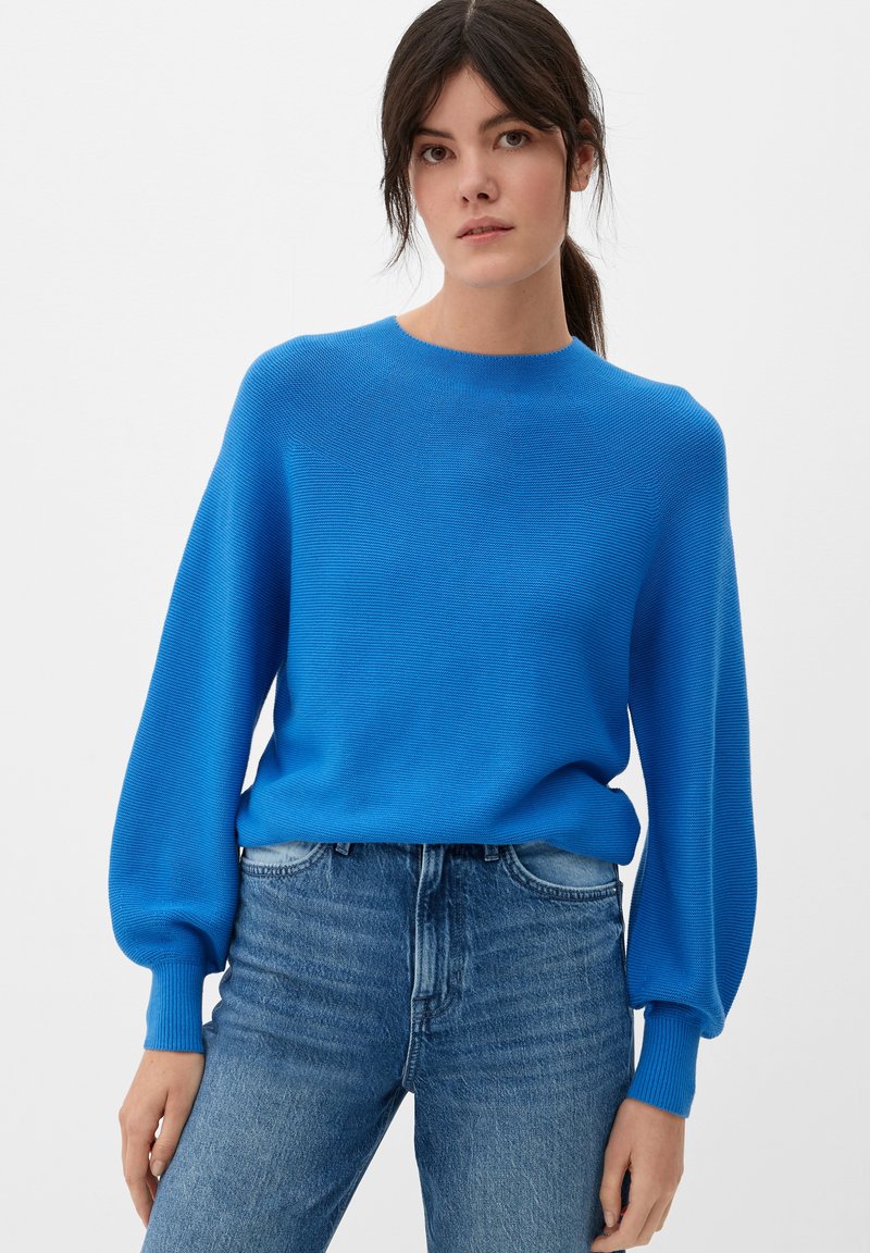 S.Oliver MIT WEITEN ÄRMELN - Strickpullover - Royalblau