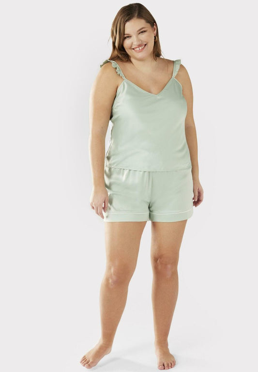  CURVE FRILL SET - Nachtwäsche Set - Green