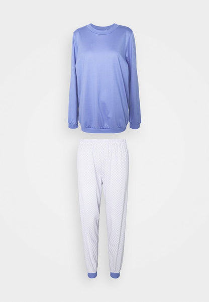 Calida LOVELY NIGHTS PYJAMA SET - Nachtwäsche Set - Bleached Denim