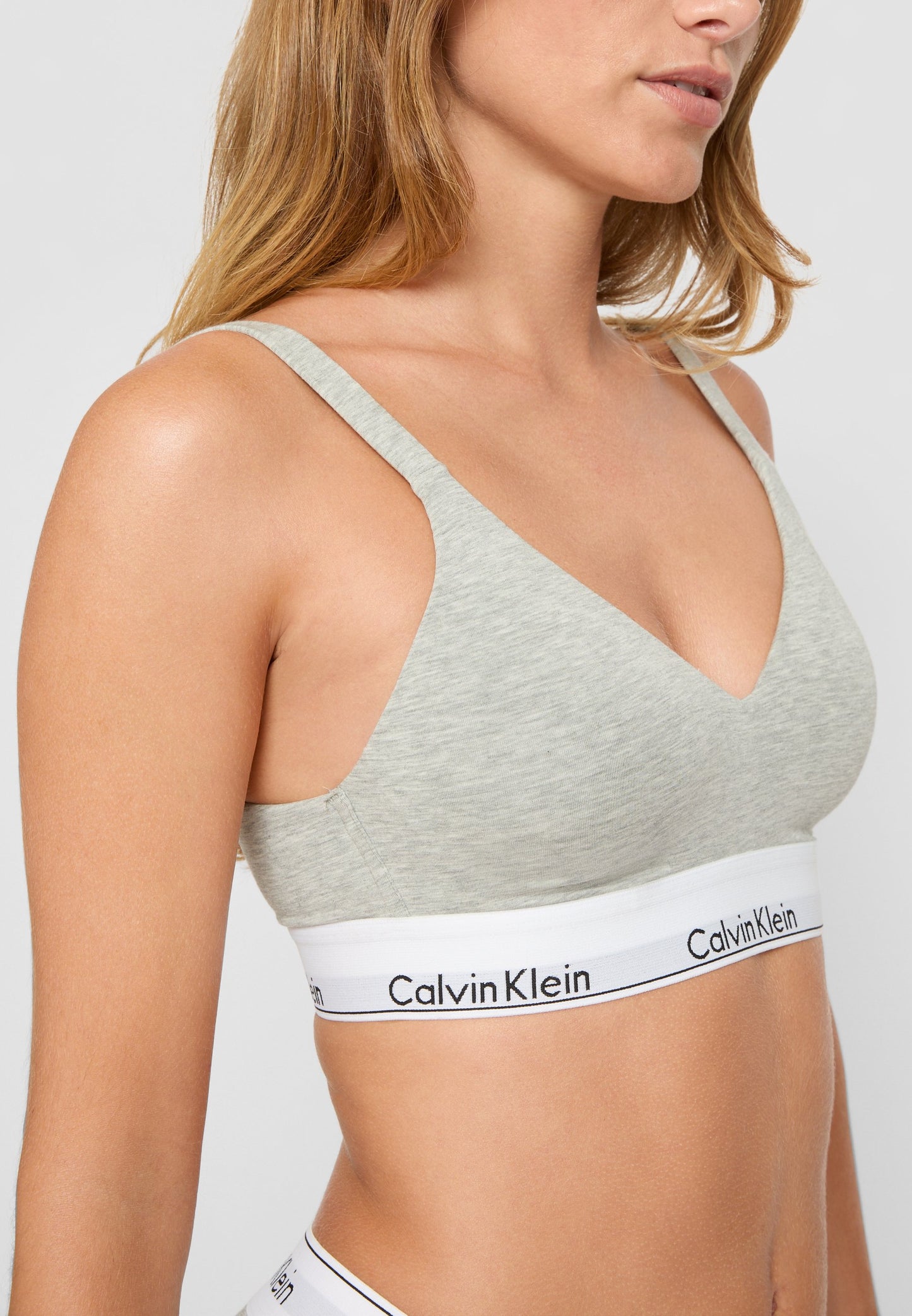 CALVIN KLEIN UNDERWEAR LIFT BRALETTE ICON - Push-up Bra - Grey Heather