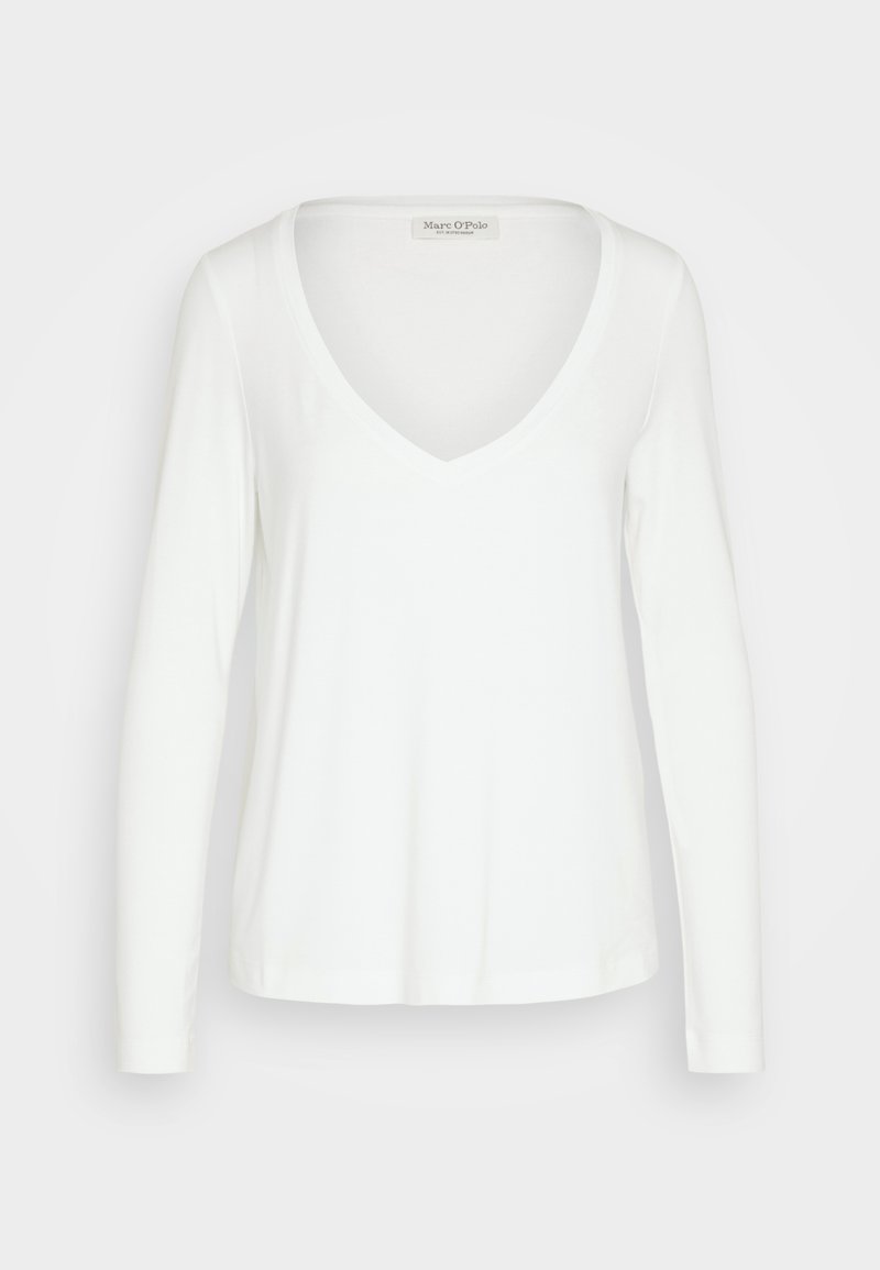 Marc O'Polo 3/4 SLEEVE V NECK - Langarmshirt - White