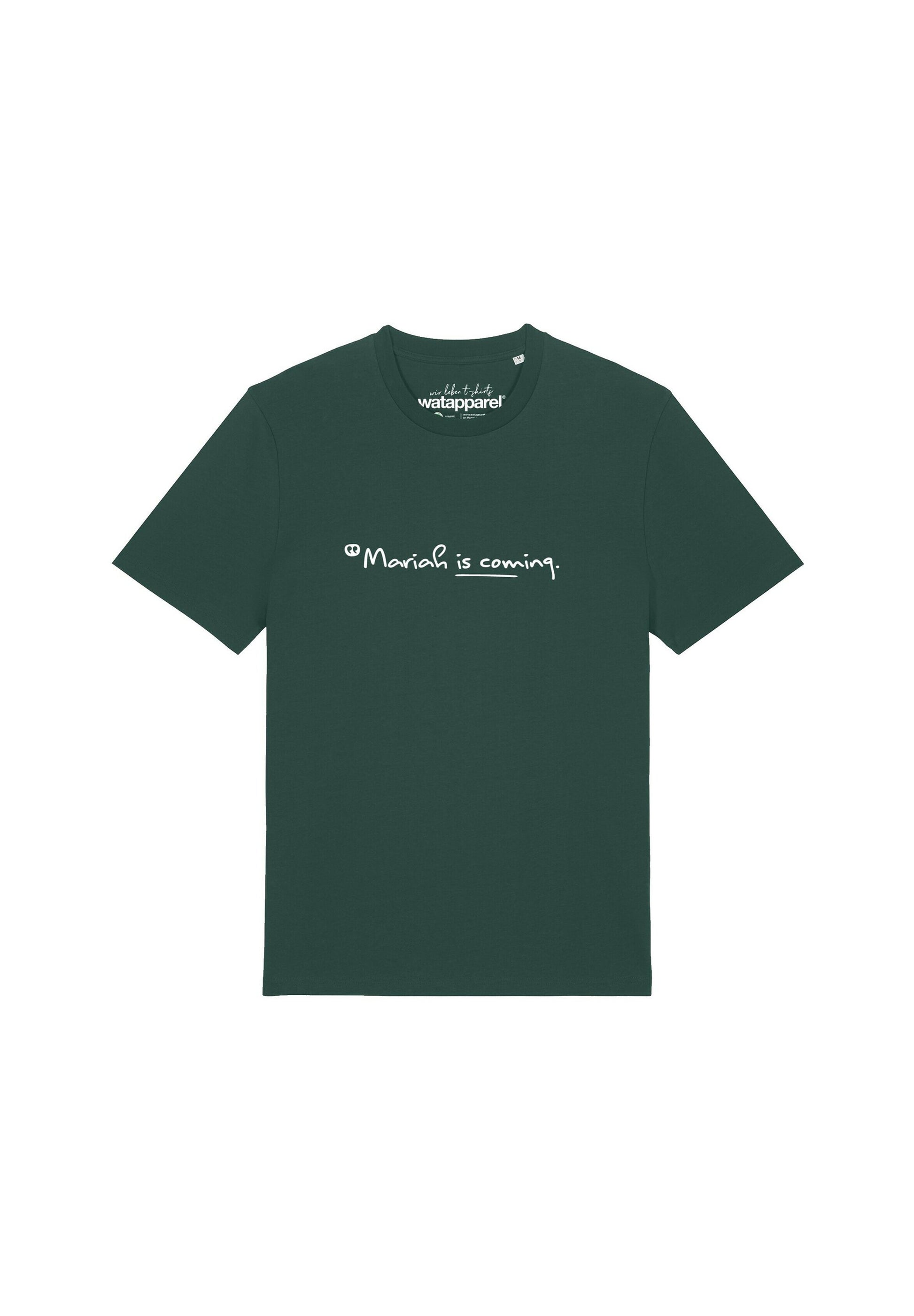  MARIAH IS COMING - Print T-shirt - Red Brown