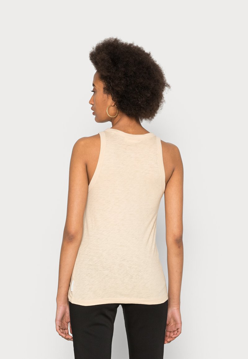 Marc O'Polo DENIM SLEEVELESS HIGH ROUNDNECK - Top - Skimming Stone