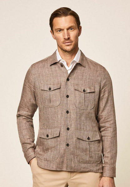 Hackett London Leichte Jacke - Sand