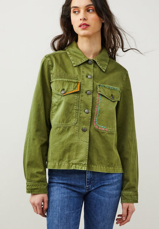 Odd Molly KENNEDY - Jeansjacke - Green Trails