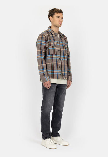 Denim Project POCKET - Leichte Jacke - Check Brown