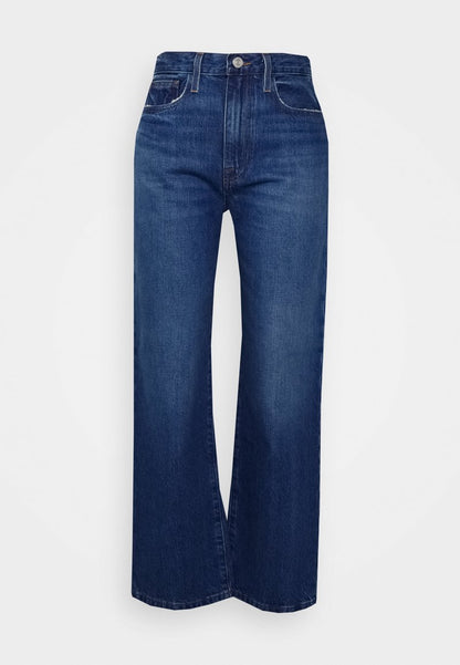 FRAME LE JANE CROP - Jeans Straight Leg - Blue Denim