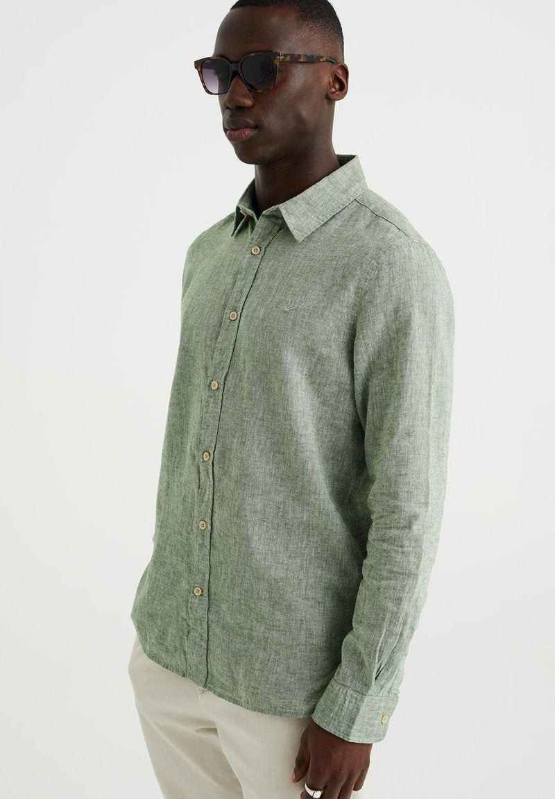 WE FASHION FIT VAN - Hemd - Green
