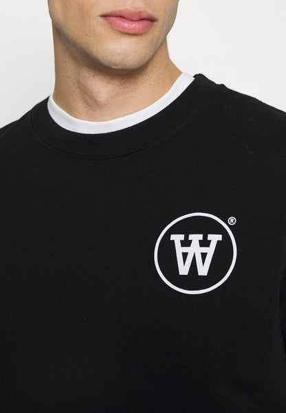 Wood Wood MAK LONG SLEEVE - Langarmshirt - Black