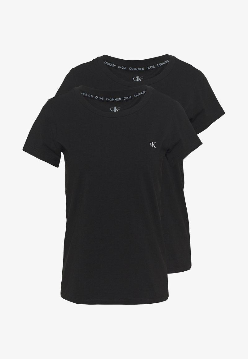 CALVIN KLEIN UNDERWEAR CK ONE CREW NECK 2 PACK - Nachtwäsche Shirt - Black