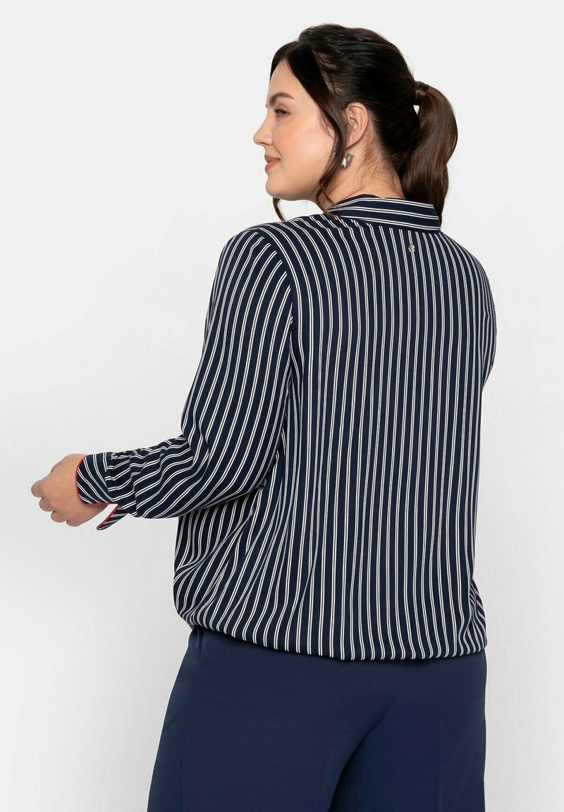 Sheego Bluse - Marine Gestreift