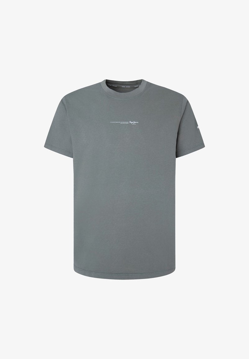 Pepe Jeans DAVID RUNDHALS KURZ - T-Shirt Print - Grau