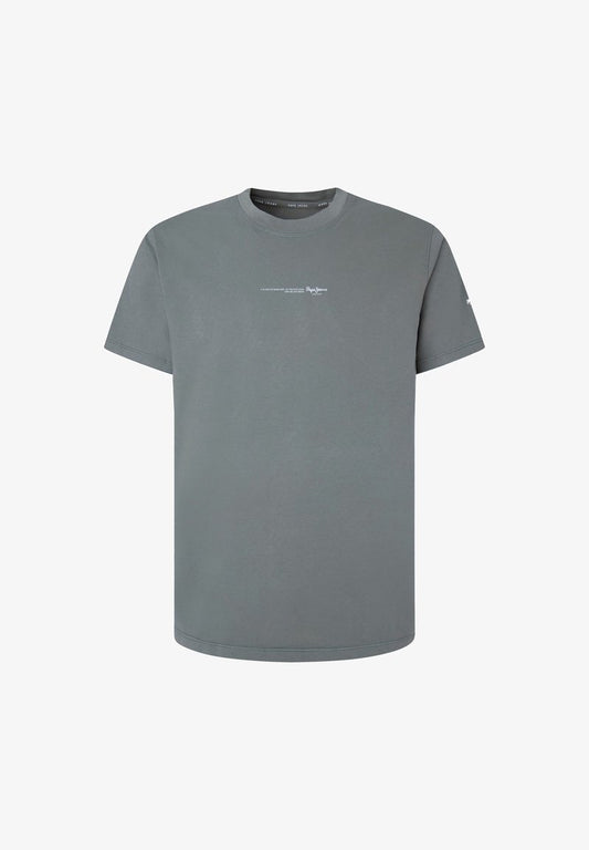Pepe Jeans DAVID RUNDHALS KURZ - T-Shirt Print - Grau