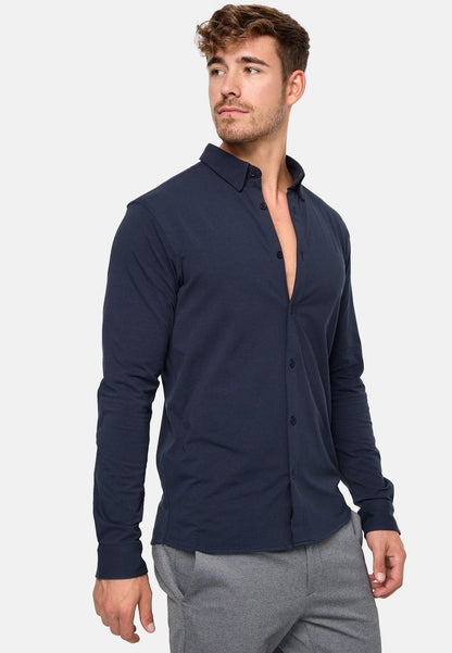 Indicode Jeans LANGARM THEO - Hemd - Navy