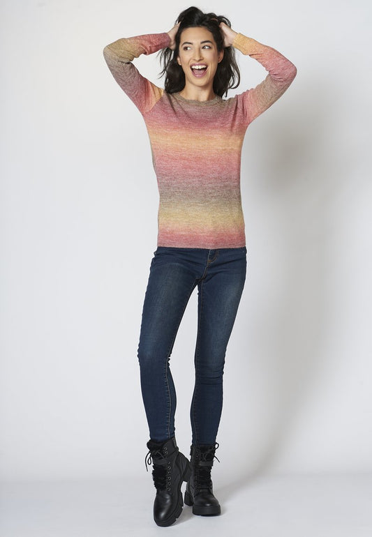 Koroshi Strickpullover - Multicolor