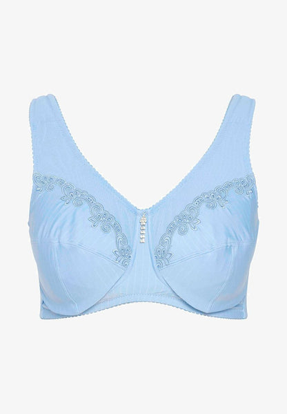 Ulla Popken T-Shirt BH - Bleu Clair