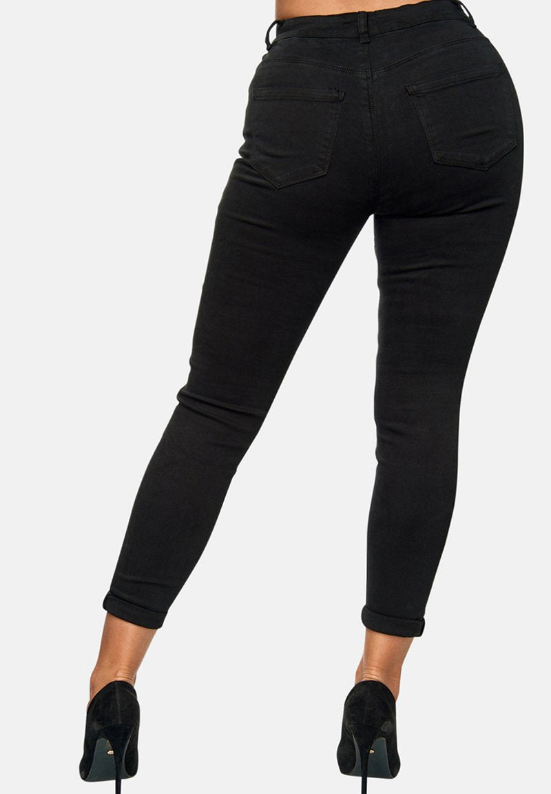  HIGHWAIST - Jeans Skinny Fit - Schwarz