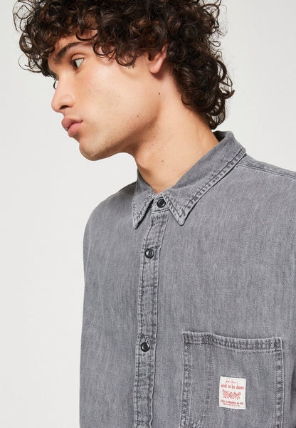  WALLER 1 POCKET SHIRT - Hemd - Black Denim