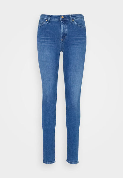 Marc O'Polo DENIM TROUSER HIGH WAIST REGULAR LENGTH - Jeans Skinny Fit - Multi/mid Cobalt Blue