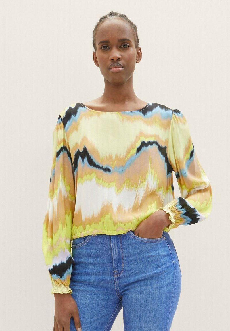 TOM TAILOR Denim MIT RÜCKENSCHLITZ - Bluse - New Batik Print