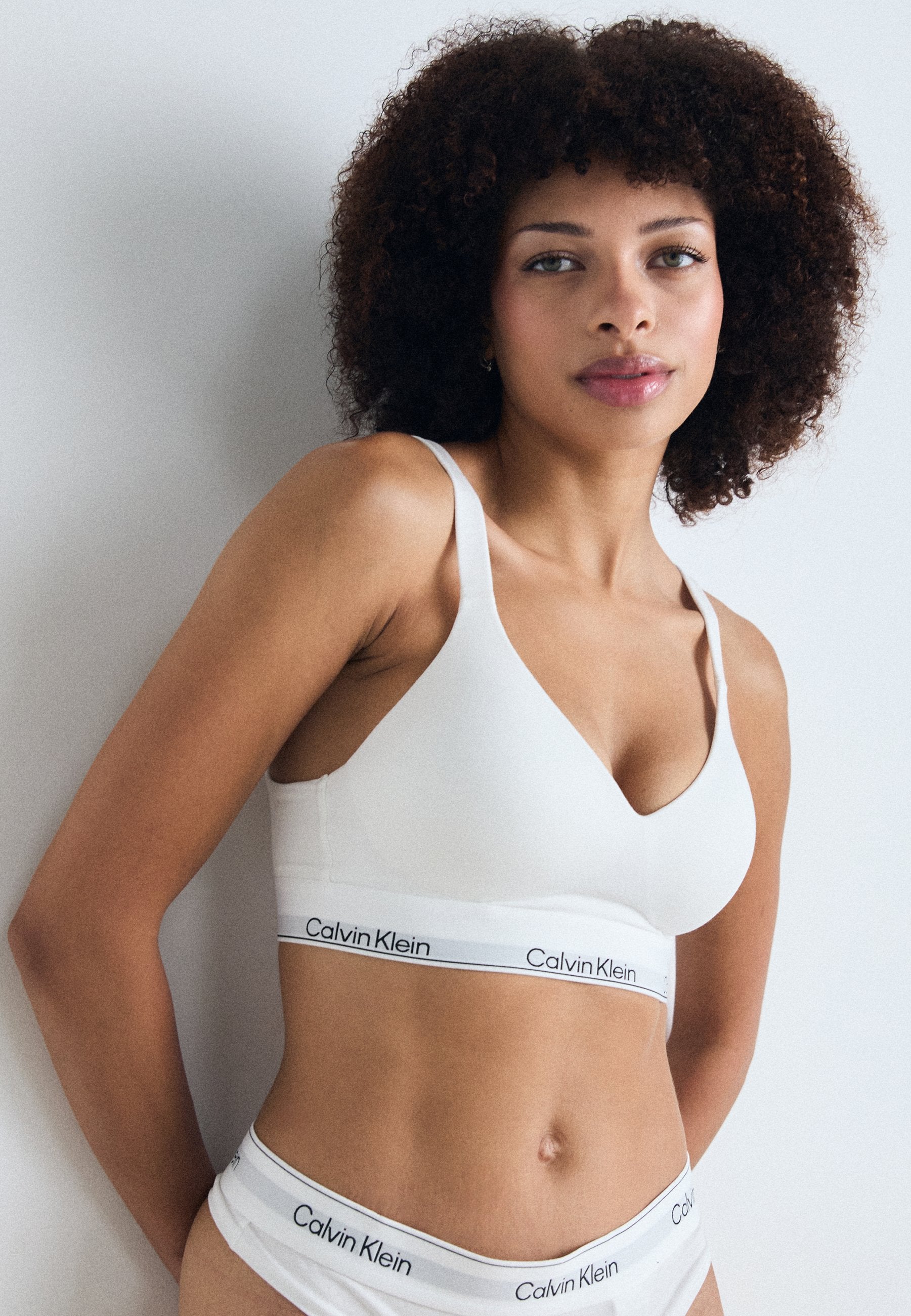 CALVIN KLEIN UNDERWEAR LIFT BRALETTE ICON - T-shirt Bra - White