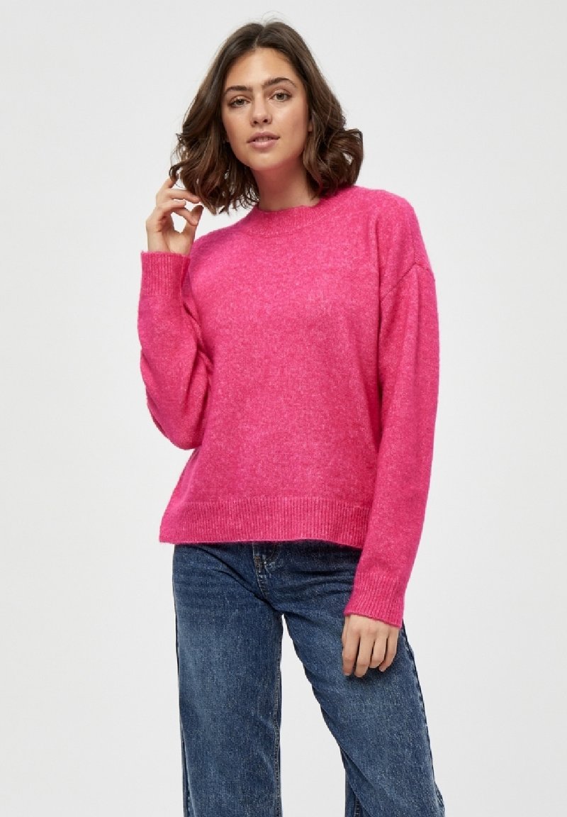 DESIRES GEA O-NECK - Strickpullover - Fuchsia Purple